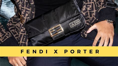 fendi x porter baguette|Fendi baguette silver.